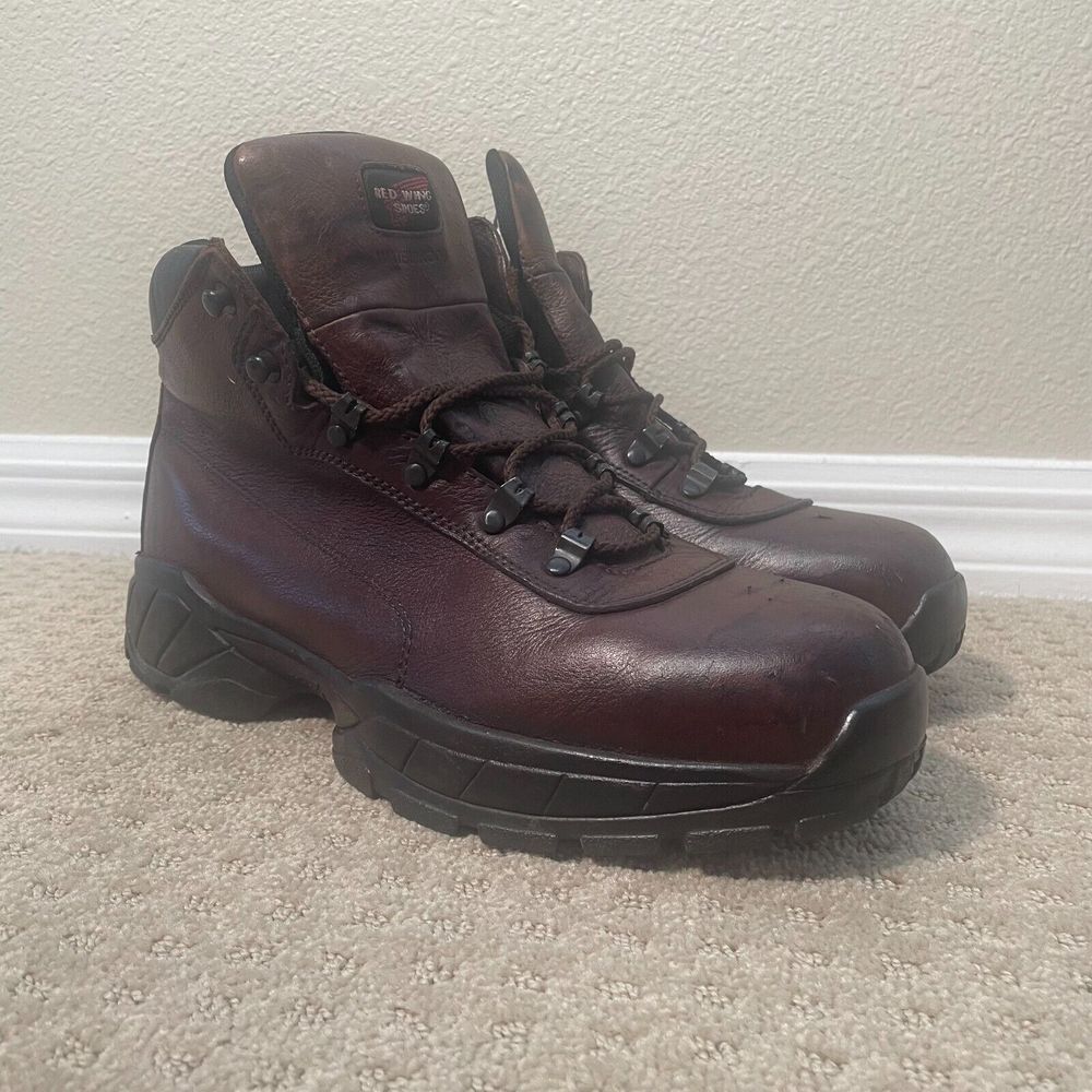 Red Wing 6681 Hiker Steel Toe Boots‎ Men 11 EE Brown Leather Work 6" Waterproof